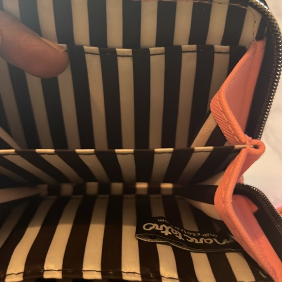 Marc Tetro Yorkie Terrier Wallet Women’s Small Pink Zip Around Wristlet - Picture 4 of 6